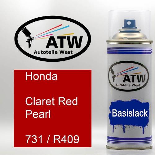 Honda, Claret Red Pearl, 731 / R409: 400ml Sprühdose, von ATW Autoteile West.